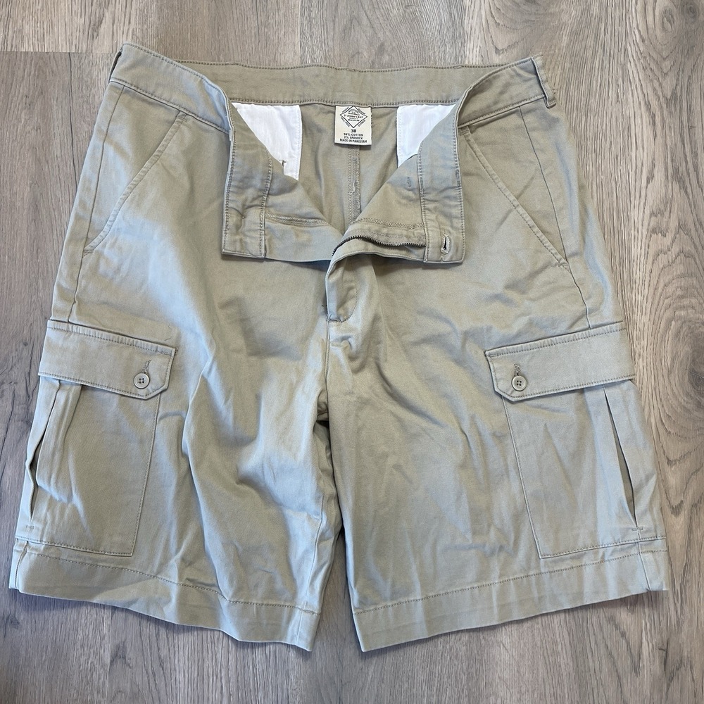 St. John's Bay Khaki Cargo Chino Shorts - Men's Size 38